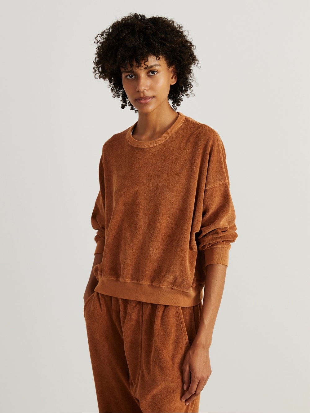 The Great Cotton sweatshirt 'Teammate' Brown Size Small